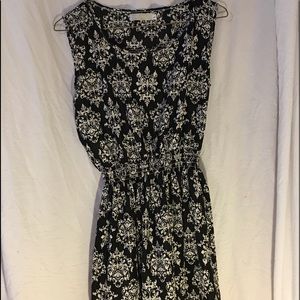 Black and white shirt length dress